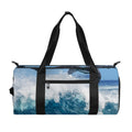 Dolphins Jumping Over Waves Print Gym Bag