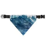 Dolphins Jumping Over Waves Print Over The Collar Dog Bandana