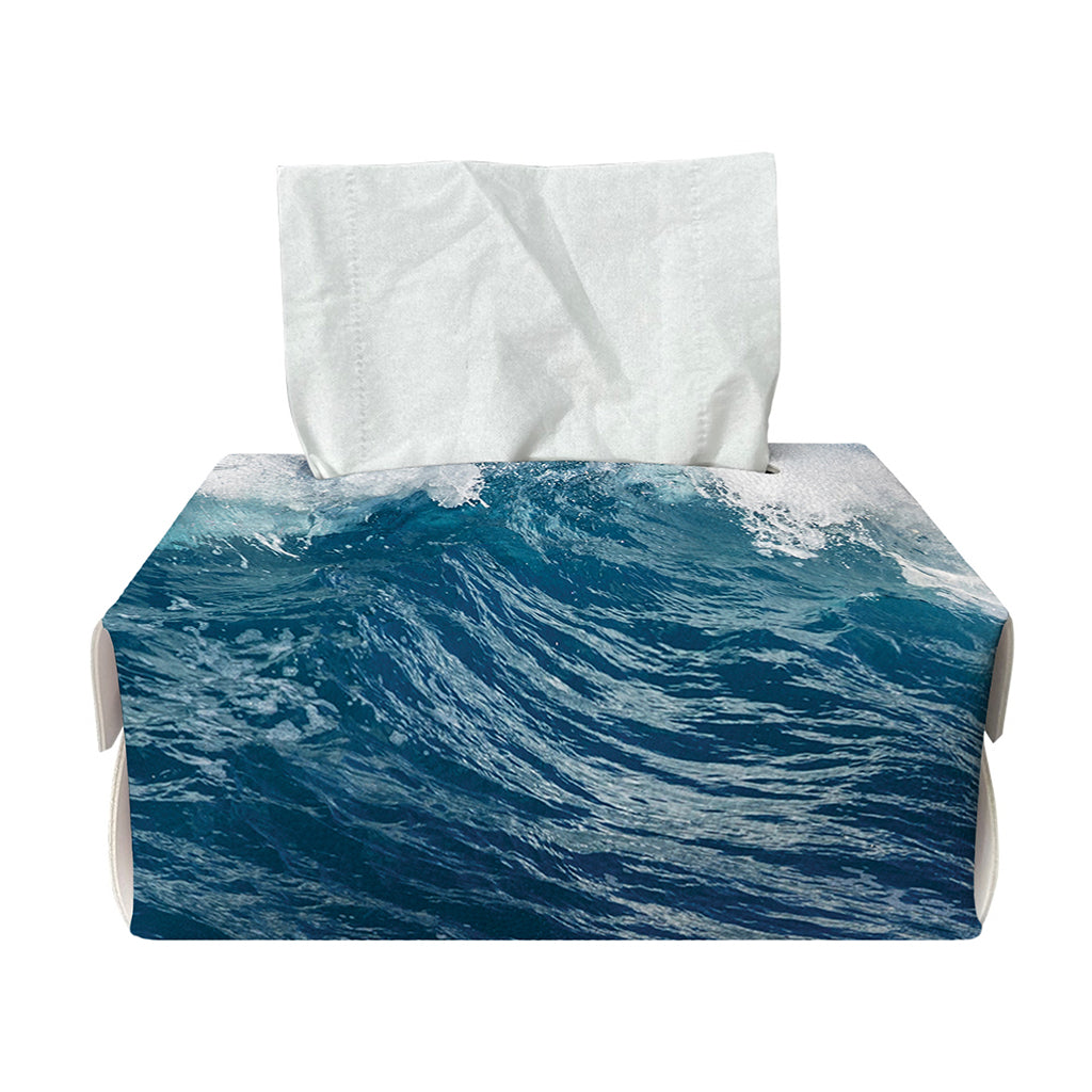 Dolphins Jumping Over Waves Print Rectangle Tissue Box Cover