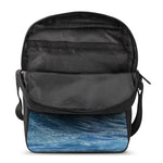Dolphins Jumping Over Waves Print Rectangular Crossbody Bag