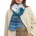 Dolphins Jumping Over Waves Print Scarf