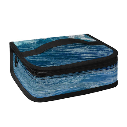 Dolphins Jumping Over Waves Print Small Lunch Bag