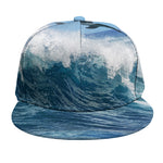 Dolphins Jumping Over Waves Print Snapback Cap