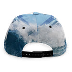 Dolphins Jumping Over Waves Print Snapback Cap