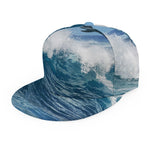 Dolphins Jumping Over Waves Print Snapback Cap
