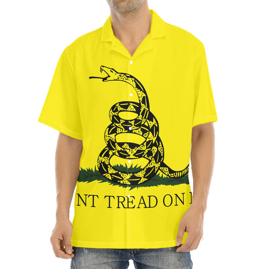 Don't Tread On Me Gadsden Flag Print Aloha Shirt