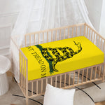 Don't Tread On Me Gadsden Flag Print Baby Crib Sheet