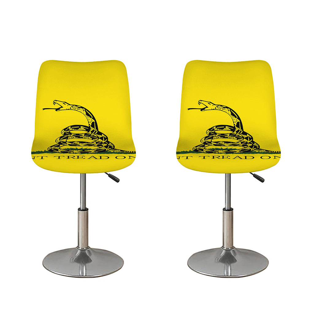 Don't Tread On Me Gadsden Flag Print Bar Stool Covers