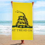 Don't Tread On Me Gadsden Flag Print Beach Towel