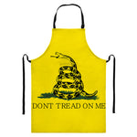Don't Tread On Me Gadsden Flag Print Bib Apron With Pocket