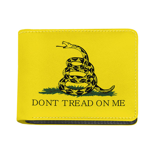 Don't Tread On Me Gadsden Flag Print Bifold Wallet