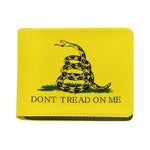 Don't Tread On Me Gadsden Flag Print Bifold Wallet