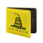 Don't Tread On Me Gadsden Flag Print Bifold Wallet