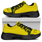 Don't Tread On Me Gadsden Flag Print Black Chunky Shoes