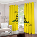 Don't Tread On Me Gadsden Flag Print Blackout Grommet Curtains