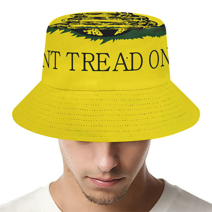 Don't Tread On Me Gadsden Flag Print Bucket Hat