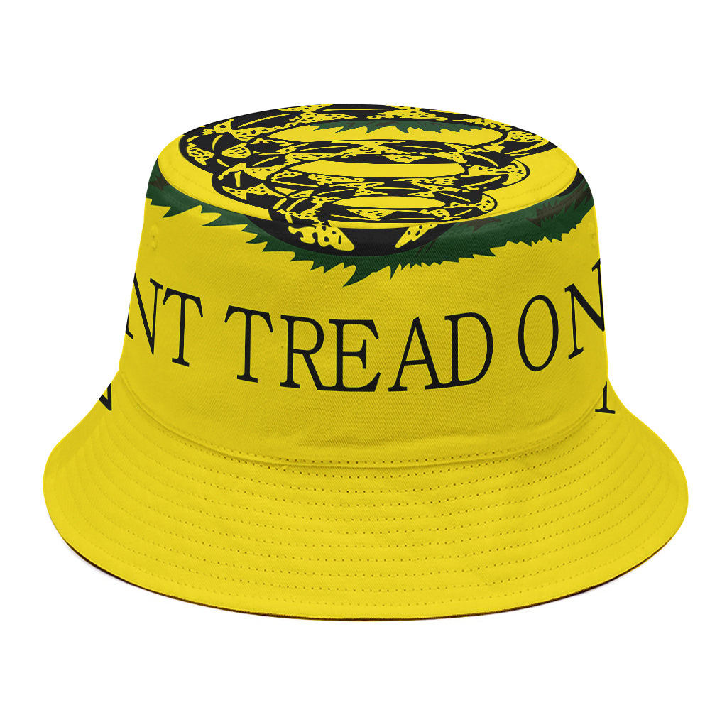 Don't Tread On Me Gadsden Flag Print Bucket Hat