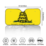 Don't Tread On Me Gadsden Flag Print Car Windshield Sun Shade