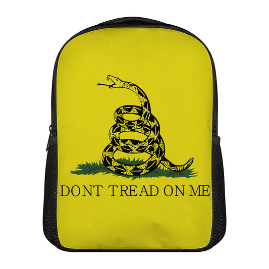 Don't Tread On Me Gadsden Flag Print Casual Backpack