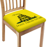 Don't Tread On Me Gadsden Flag Print Chair Cushion Cover