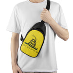 Don't Tread On Me Gadsden Flag Print Chest Bag