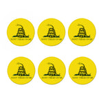 Don't Tread On Me Gadsden Flag Print Coaster Set
