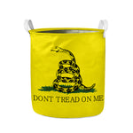 Don't Tread On Me Gadsden Flag Print Collapsible Laundry Basket