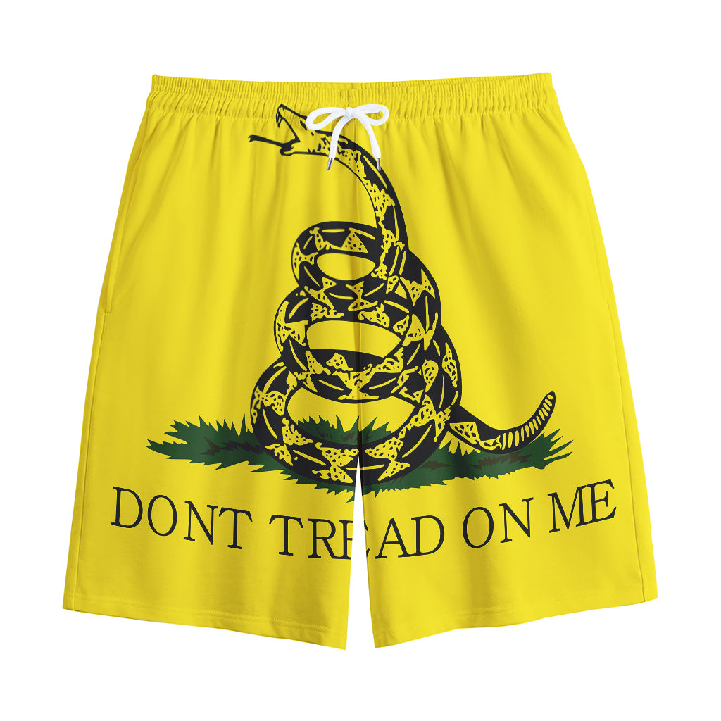 Don't Tread On Me Gadsden Flag Print Cotton Shorts