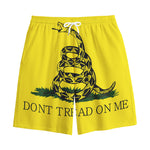 Don't Tread On Me Gadsden Flag Print Cotton Shorts