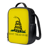 Don't Tread On Me Gadsden Flag Print Crossbody Lunch Bag