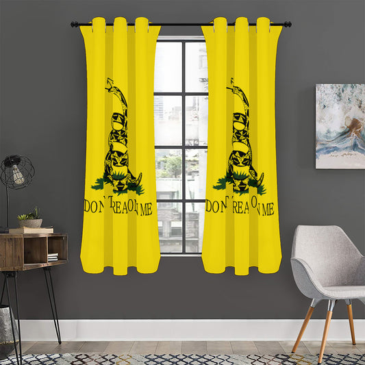 Don't Tread On Me Gadsden Flag Print Curtain