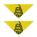 Don't Tread On Me Gadsden Flag Print Dog Bandana