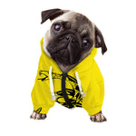 Don't Tread On Me Gadsden Flag Print Dog Zip Up Hoodie