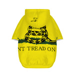 Don't Tread On Me Gadsden Flag Print Dog Zip Up Hoodie