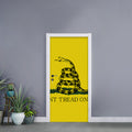 Don't Tread On Me Gadsden Flag Print Door Sticker