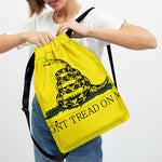 Don't Tread On Me Gadsden Flag Print Drawstring Backpack