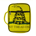 Don't Tread On Me Gadsden Flag Print Front Pocket Bible Bag