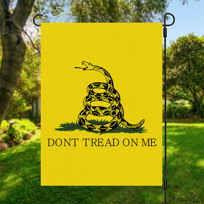 Don't Tread On Me Gadsden Flag Print Garden Flag