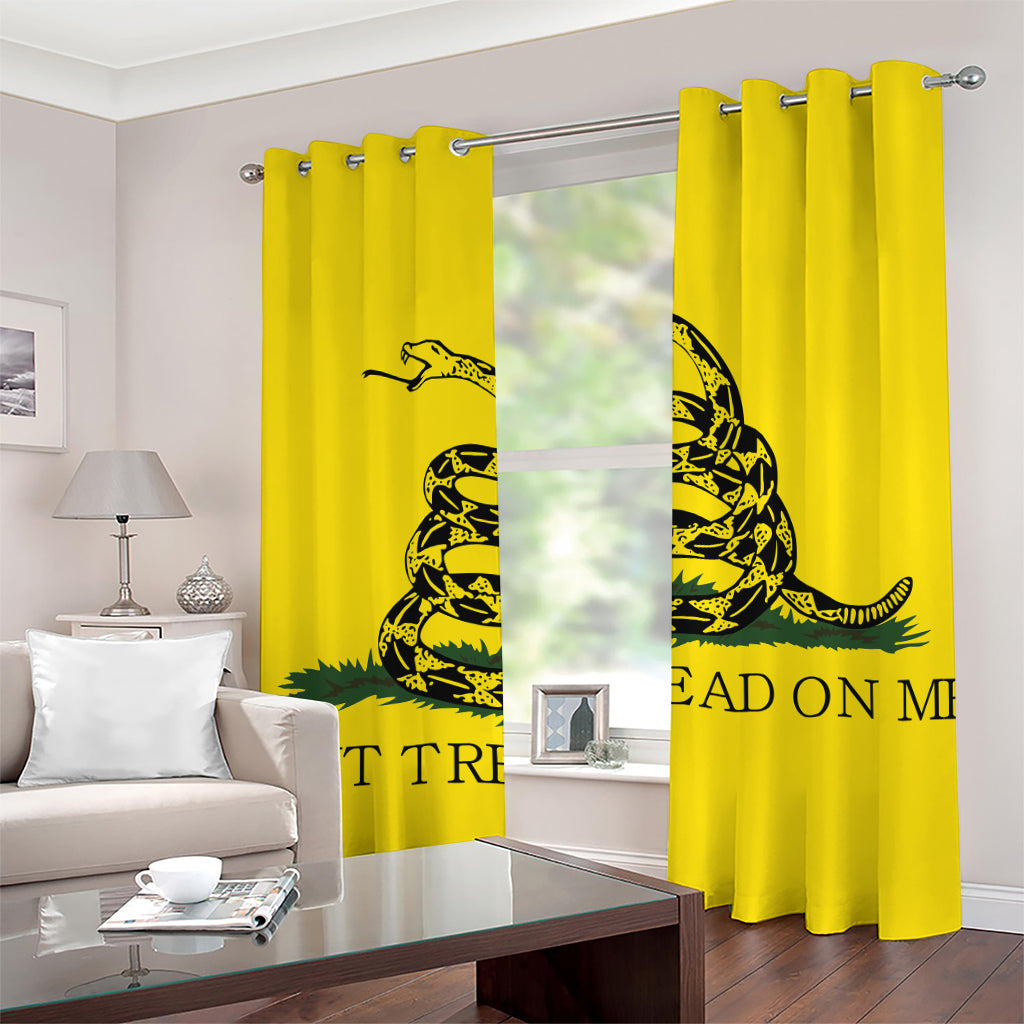 Don't Tread On Me Gadsden Flag Print Grommet Curtains