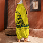 Don't Tread On Me Gadsden Flag Print Harem Pants