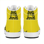 Don't Tread On Me Gadsden Flag Print High Top Leather Sneakers