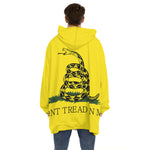 Don't Tread On Me Gadsden Flag Print Hoodie Blanket
