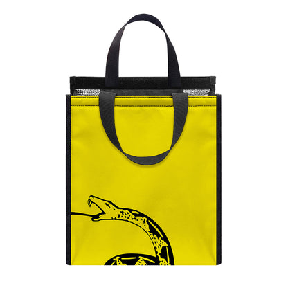 Don't Tread On Me Gadsden Flag Print Insulated Lunch Tote