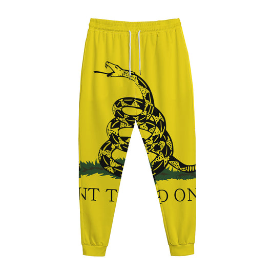 Don't Tread On Me Gadsden Flag Print Jogger Pants