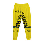 Don't Tread On Me Gadsden Flag Print Jogger Pants