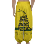 Don't Tread On Me Gadsden Flag Print Lantern Pants