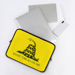 Don't Tread On Me Gadsden Flag Print Laptop Sleeve