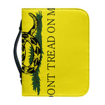 Don't Tread On Me Gadsden Flag Print Leather Bible Cover