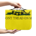 Don't Tread On Me Gadsden Flag Print Leather Bible Cover