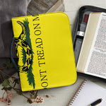 Don't Tread On Me Gadsden Flag Print Leather Bible Cover